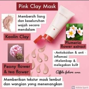 Pink clay mask